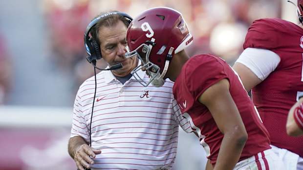 Alabama’s Bryce Young and Nick Saban